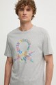 Bavlněné tričko United Colors of Benetton šedá 3I1XU109Q