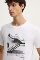 United Colors of Benetton tricou din bumbac alb 3I1XU109U