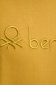 Бавовняна футболка United Colors of Benetton 3MI6U109O жовтий