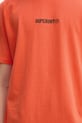 Βαμβακερό μπλουζάκι Superdry M1012028A.UM2 πορτοκαλί