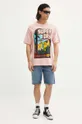 Хлопковая футболка Superdry M1012187A.MDM розовый AW24