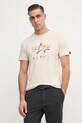 Alpha Industries tricou din bumbac bej 146506
