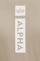 Alpha Industries tricou din bumbac 146509 bej