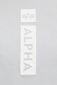 Хлопковая футболка Alpha Industries серый 146509