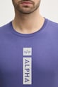 Alpha Industries tricou din bumbac violet 146509