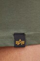 Bavlnené tričko Alpha Industries 146509 zelená