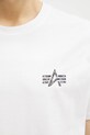 Alpha Industries tricou din bumbac alb 148516