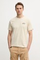 Одежда Хлопковая футболка Alpha Industries 148516 бежевый