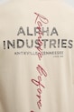 Bavlnené tričko Alpha Industries béžová 148516