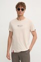 Bavlněné tričko Alpha Industries béžová 108501