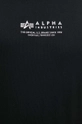 Βαμβακερό μπλουζάκι Alpha Industries 108501 μαύρο