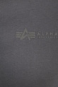 Bavlnené tričko Alpha Industries 138505 sivá