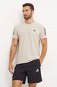 Běžecké tričko adidas Performance Own The Run Base béžová IV5403