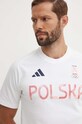 adidas Performance tricou Polska alb JF6672
