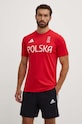 adidas Performance t-shirt treningowy HIIT Polska czerwony JF6680