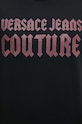 Bavlnené tričko Versace Jeans Couture 77GAHL00.CJ01L čierna