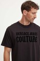 Versace Jeans Couture tricou polo negru 77GAHL01.CJ01L