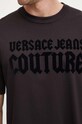 Versace Jeans Couture tricou polo 77GAHL01.CJ01L negru
