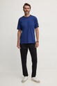Хлопковая футболка Versace Jeans Couture 77GAHC02.CJ01C голубой AW24