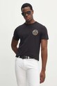 Bavlněné tričko Versace Jeans Couture černá 77GAHT00.CJ00T
