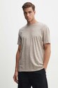Armani Exchange t-shirt bawełniany 6DZTJA.ZJH4Z beżowy AW24