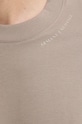 Armani Exchange tricou din bumbac 6DZTJR.ZJ9AZ maro
