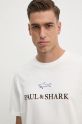 Paul&Shark t-shirt in cotone bianco 14311604