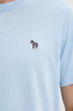 PS Paul Smith tricou din bumbac M2R.011R.KZEBRA albastru