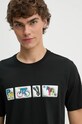 Bavlnené tričko PS Paul Smith čierna M2R.011R.NP4805