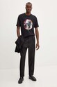 Βαμβακερό μπλουζάκι PS Paul Smith M2R.220X.NP4800 μαύρο AW24