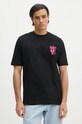 Бавовняна футболка PS Paul Smith regular чорний M2R.965X.NP4823