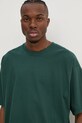 Vans tricou din bumbac verde VN000G512LN1