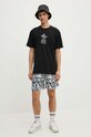 Vans t-shirt bawełniany VN000HFNBLK1 czarny AW24