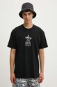 Odzież Vans t-shirt bawełniany VN000HFNBLK1 czarny