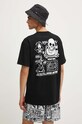 Vans t-shirt bawełniany czarny VN000HFNBLK1
