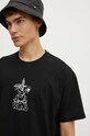 Vans t-shirt bawełniany VN000HFNBLK1 czarny