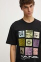 Vans t-shirt bawełniany czarny VN000HFQBLK1