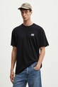 Vans t-shirt bawełniany czarny VN0A7TLGBLK1