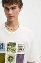 Vans t-shirt bawełniany beżowy VN000HFQFS81