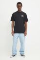 Vans t-shirt bawełniany VN000KHVBLK1 czarny AW24