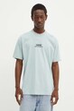 Vans t-shirt bawełniany turkusowy VN000HFFM8I1