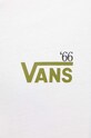 Bavlnené tričko Vans VN000HFTWHT1 biela