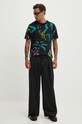 Bavlněné tričko Desigual ARGIDER 24WMTK05 černá AW24