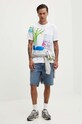 Desigual tricou din bumbac ARLO 24WMTK07 alb AW24
