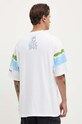 Îmbrăcăminte Desigual tricou din bumbac AREN 24WMTK03 alb