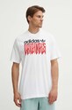 adidas Originals t-shirt bawełniany biały IX9650