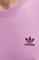 Βαμβακερό μπλουζάκι adidas Originals IY5477 μωβ