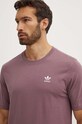 Βαμβακερό μπλουζάκι adidas Originals μωβ IZ2104