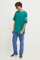 Хлопковая футболка adidas Originals JF9136 бирюзовый AW24