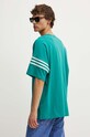 Одежда Хлопковая футболка adidas Originals JF9136 бирюзовый